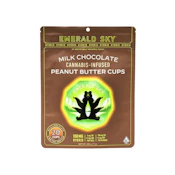 20 PACK HYBRID MILK CHOCOLATE - PEANUT BUTTER CUPS 100MG - EMERALD SKY