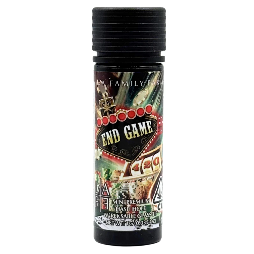 L.A. FAMILY FARMS - LA Family Farms - Mini Hash Hole - End Game X Zamosa - Infused Preroll - 1.0g Main Image