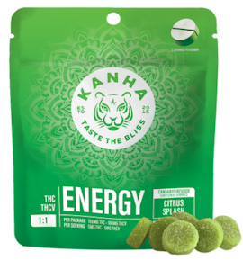 KANHA - Energy Citrus Splash 1:1 FX 10pk Gummies - 100mg