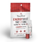 You Mist - Cinnamon (Sativa) Energy 1:1 THC:CBG - 150mg
