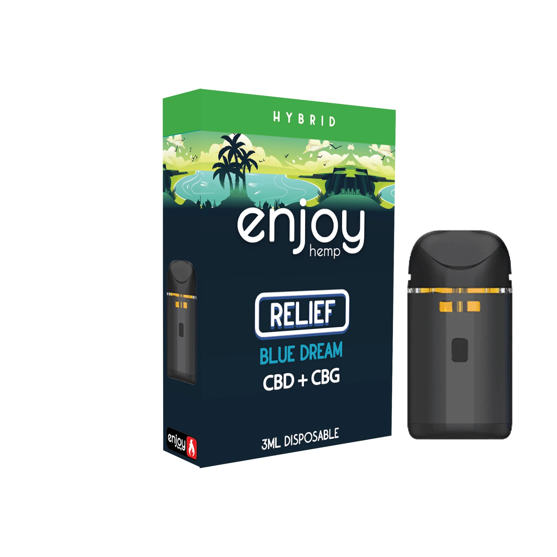 TVC - Enjoy | Relief CBD+CBG 3G. Dispo | Vape Pens Main Image