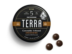Kiva Terra Dark Chocolate Espresso Beans 100mg