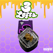  3Lefts Live Hash Rosin Fresh Coast Cake 1g