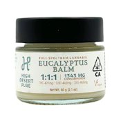 High Desert Pure - Balm - Eucalyptus 1:1:1 - 2.1ozz - 425mgTHC/443mgCBD/462mgCBG