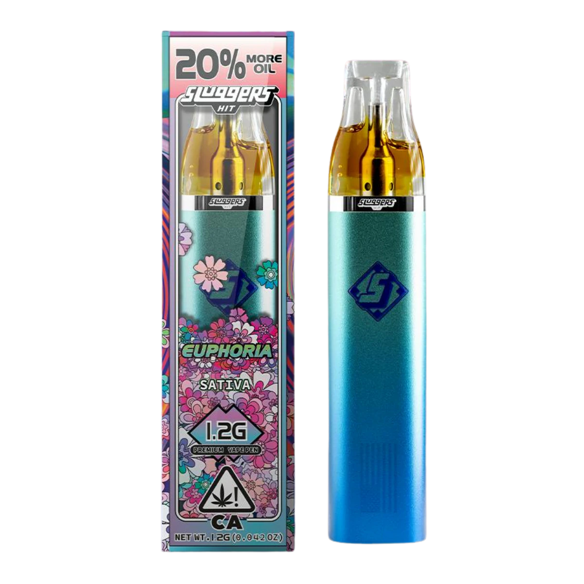 Sluggers Hit - Euphoria (S) | 1.2g Live Resin AIO Vape | Sluggers Hit Main Image
