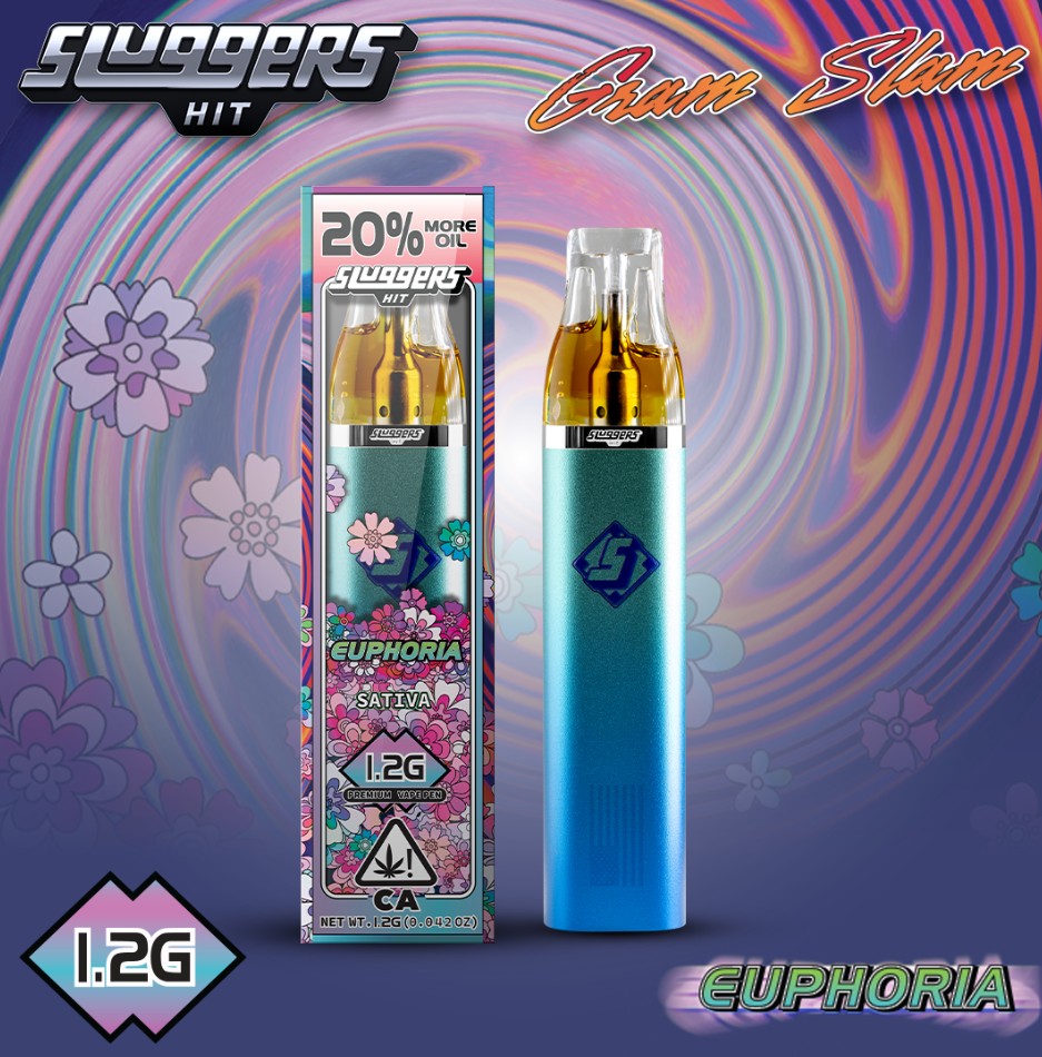 Sluggers - Euphoria - 1.2g All in One Vape - Recreational...