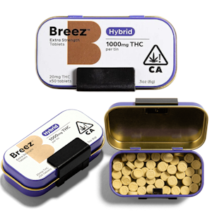 BREEZ - Extra Strength Tablets 50ct Hybrid (1000mg)
