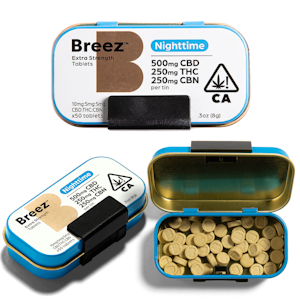 BREEZ - Extra Strength Tablets - Nighttime (1000mg)