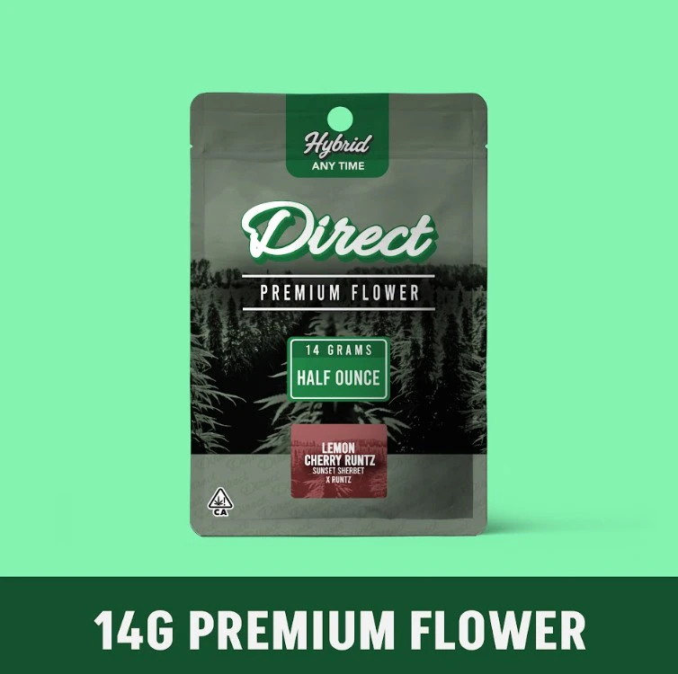 Direct - DIRECT: Lemon Cherry Runtz 14g - Greenhouse Flower (H) Main Image