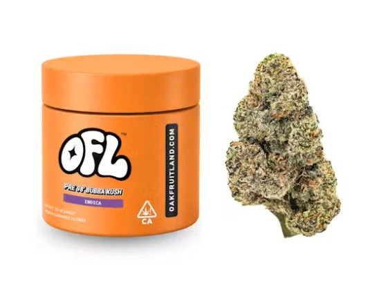 Oakfruitland (OFL) - OAKFRUITLAND: Pre 98 Bubba Kush 7g - Indoor Flower Jar (I) Main Image