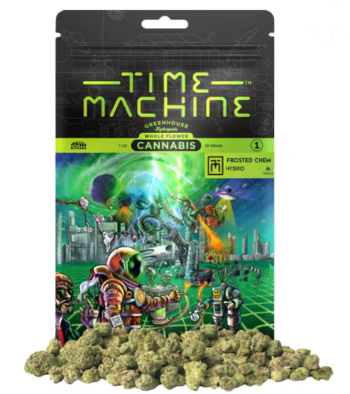 Time Machine - TIME MACHINE: Frosted Chem 28g - Greenhouse Smalls (H) Main Image