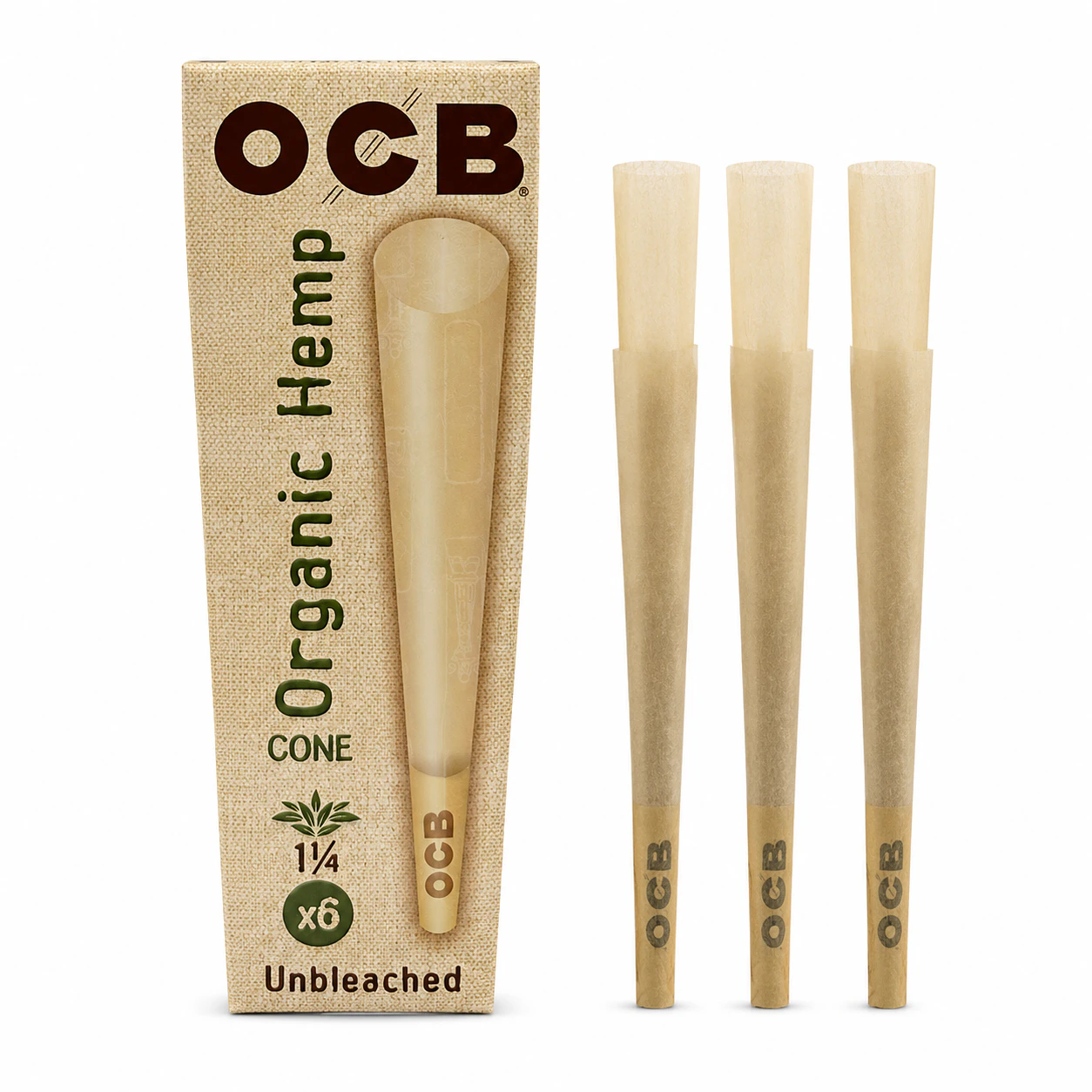 OCB - OCB | Organic Hemp | Cone | 1 1/4 | 6-pack Main Image