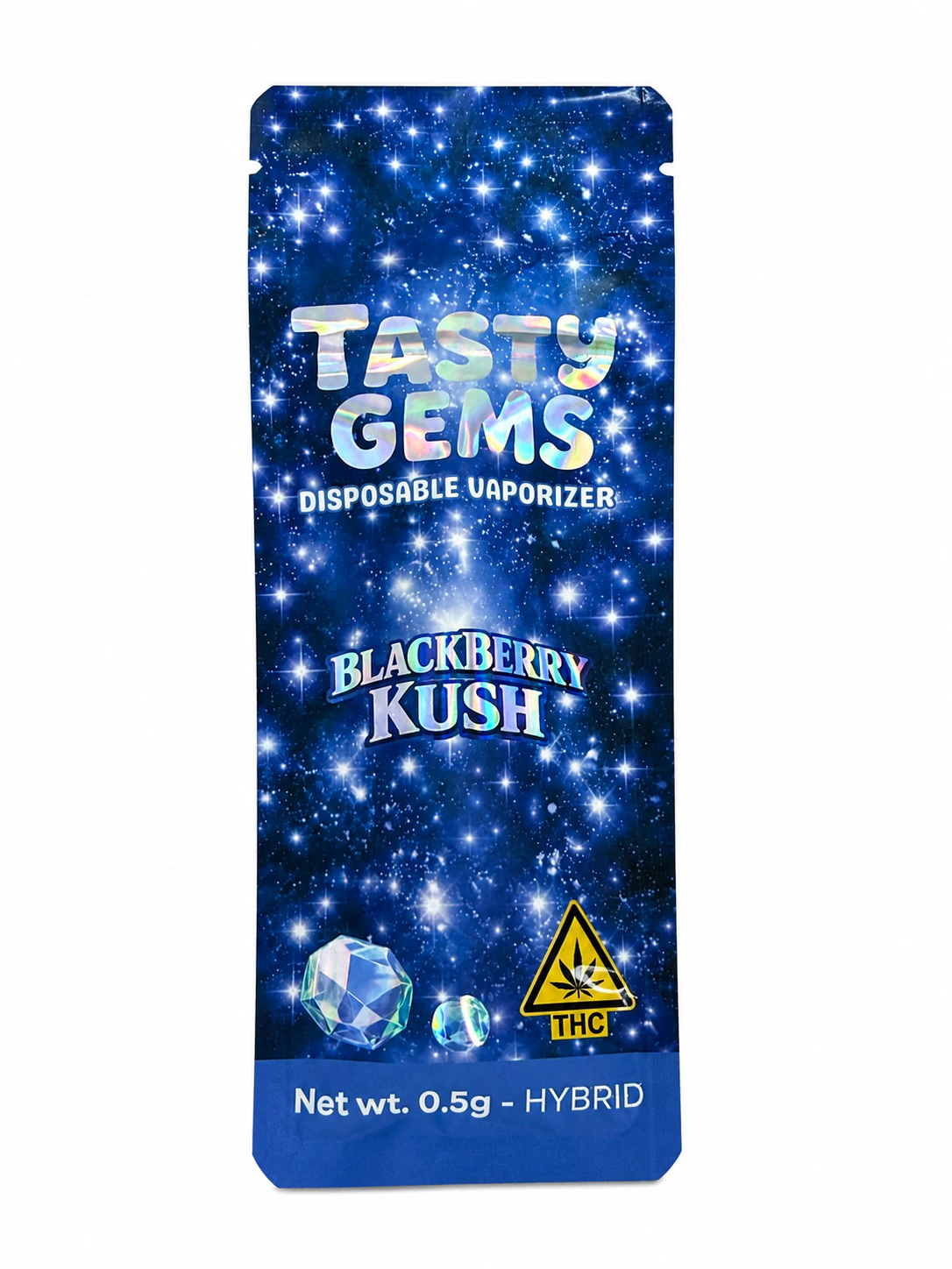 Tasty Gems - Tasty Gems- Blackberry Kush Vape- .5g (Hybrid) Main Image