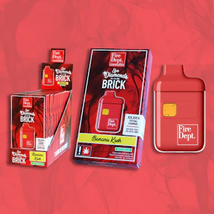 Fire Dept. Cannabis - Banana Kush, Live Resin, Disposable, 1g