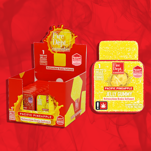 FIRE DEPT. CANNABIS - Pacific Pineapple, Solventless Rosin Gummy