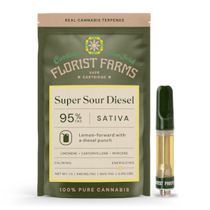FLORIST FARMS - Florist Farms - Super Sour Diesel - 90% - 1.0g - Vape Cartridge
