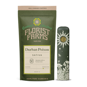 FLORIST FARMS - Florist Farms - Durban Poison - 83% THC - 1.0g - AIO Vape Pen