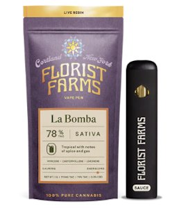 FLORIST FARMS - La Bomba | 71% THC | Live Resin AIO | 1g | Florist Farms