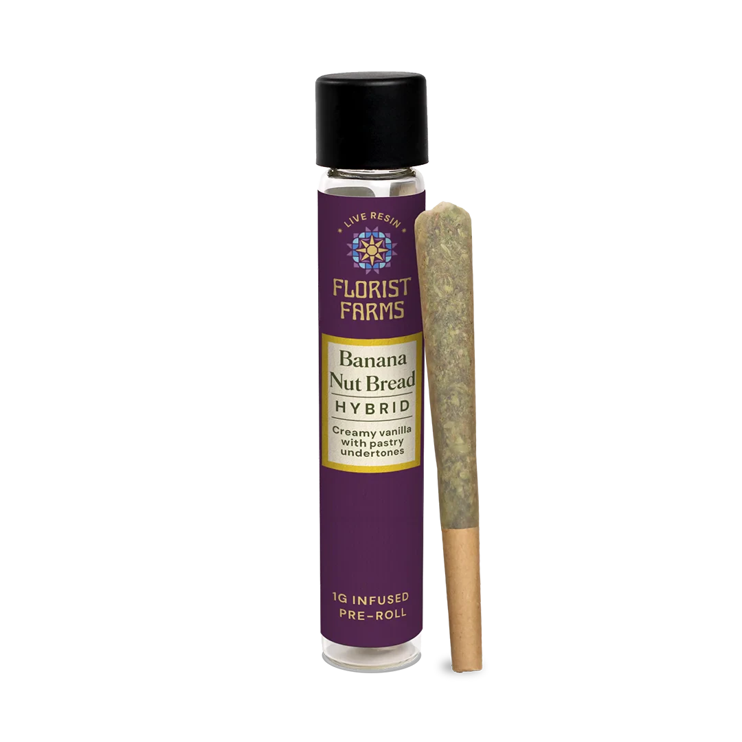 Florist Farms - Florist Farms - Banana Nut Bread - 1g Infused Preroll Main Image