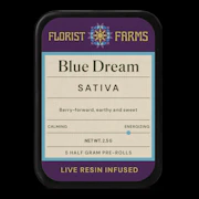 FLORIST FARMS | Blue Dream | Live Resin Infused | .5G 5pk