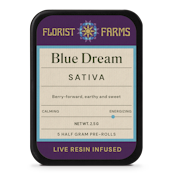 Blue Dream | Florist Farms | Infused Preoll | 5 pack | 2.5g
