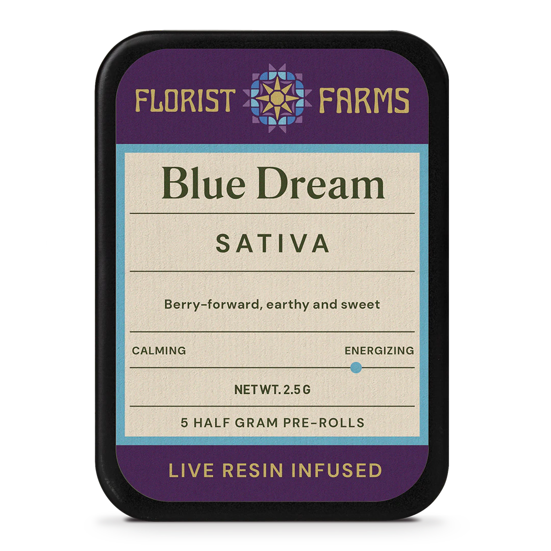 Florist Farms - Blue Dream live resin infused pre-roll | .5g, 5pack Main Image