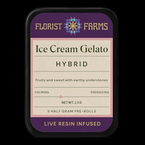 FLORIST FARMS - FLORIST FARMS | Ice Cream Gelato | .5G 5 Pk