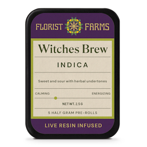 FLORIST FARMS - Witches Brew live resin infused pre-rolls | .5g, 5-pack