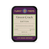 Green Crack | Florist Farms | Infused Preroll | Live Resin | 5pk | 0.5g