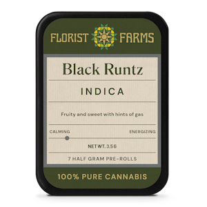 FLORIST FARMS - Florist Farms - Black Runtz - .5g Preroll - 7pk