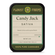 Florist Farms - Candy Jack - 40% THC - Live Resin Infused -5pk - 1/2g - Pre- Rolls