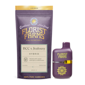 Florist Farms - BCC x Jealousy - Live Resin - 1g AIO Disposable