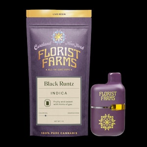 FLORIST FARMS - Florist Farms | Black Runtz | 1G Live Resin AIO