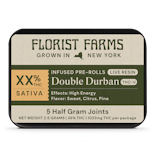 Florist Farms - Double Durban THCV Infused - 5pk - Preroll