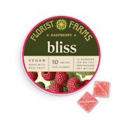 Florist Farms - Raspberry (Vegan) - Bliss - 10mg - Edible