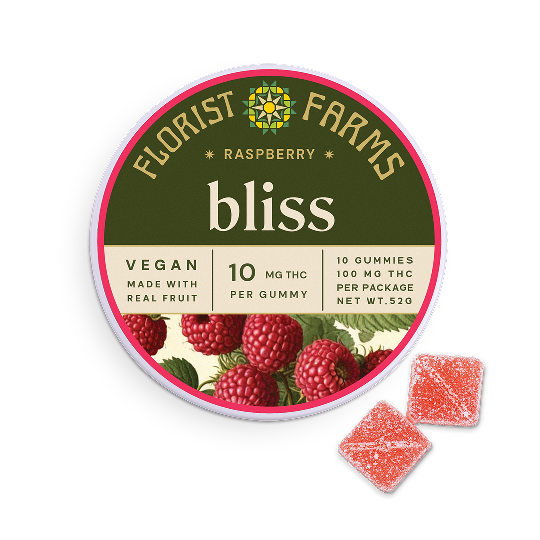 Raspberry (Bliss) - 100mg Edible