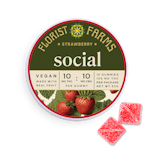 Florist Farms - Strawberry - Social - (Vegan) - 100mg - Edible