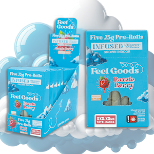 FEEL GOODS - Razzle Berry, Infused Preroll, 5 pack, 3.75g