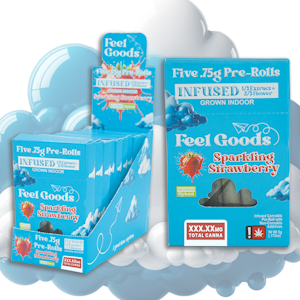 FEEL GOODS - Sparkling Strawberry, Infused Preroll, 5 pack, 3.75g