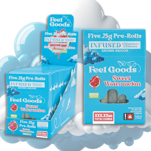 FEEL GOODS - Sweet Watermelon, Infused Preroll, 5 pack, 3.75g