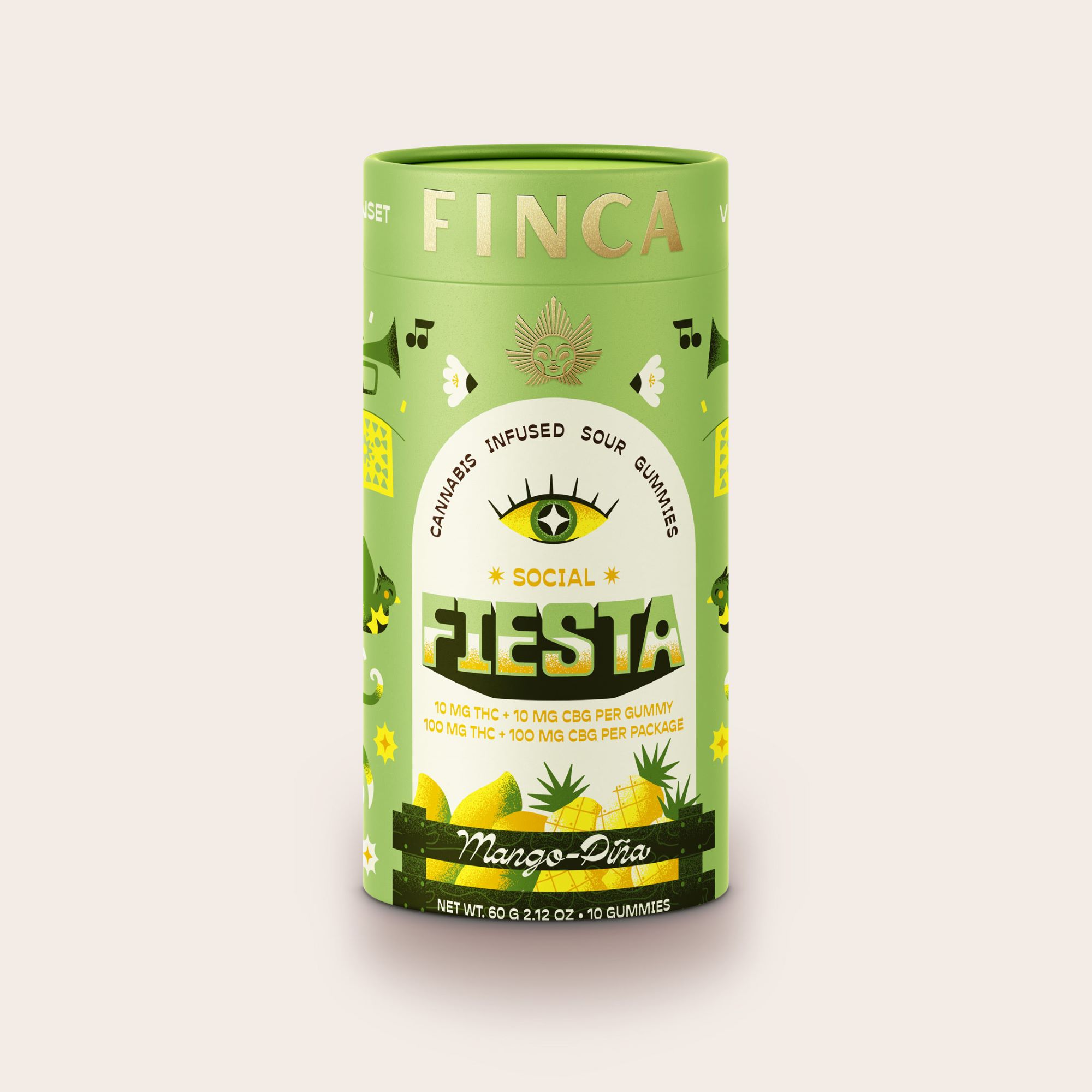 Finca | Fiesta (Social) Mango Pina - 100mg Edible - Housi...
