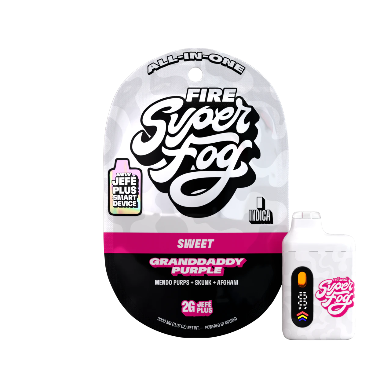 MFused | SuperFog - FIRE 2g Jefe Plus - Granddaddy Purple Main Image