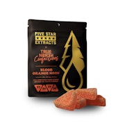 Blood Orange Moon 200mg Cured Badder Gummies (4x50mg) - FIVE STAR EXTRACTS