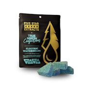 Electric Watermelon 200mg Cured Badder Gummies (4x50mg) - FIVE STAR EXTRACTS