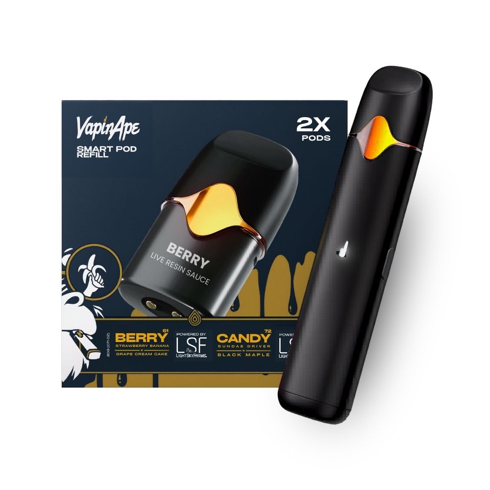 Berry #61 & Candy #72 2pk 1g Live Resin Sauce Smart Pods (2g total/1g each) - VAPIN APE