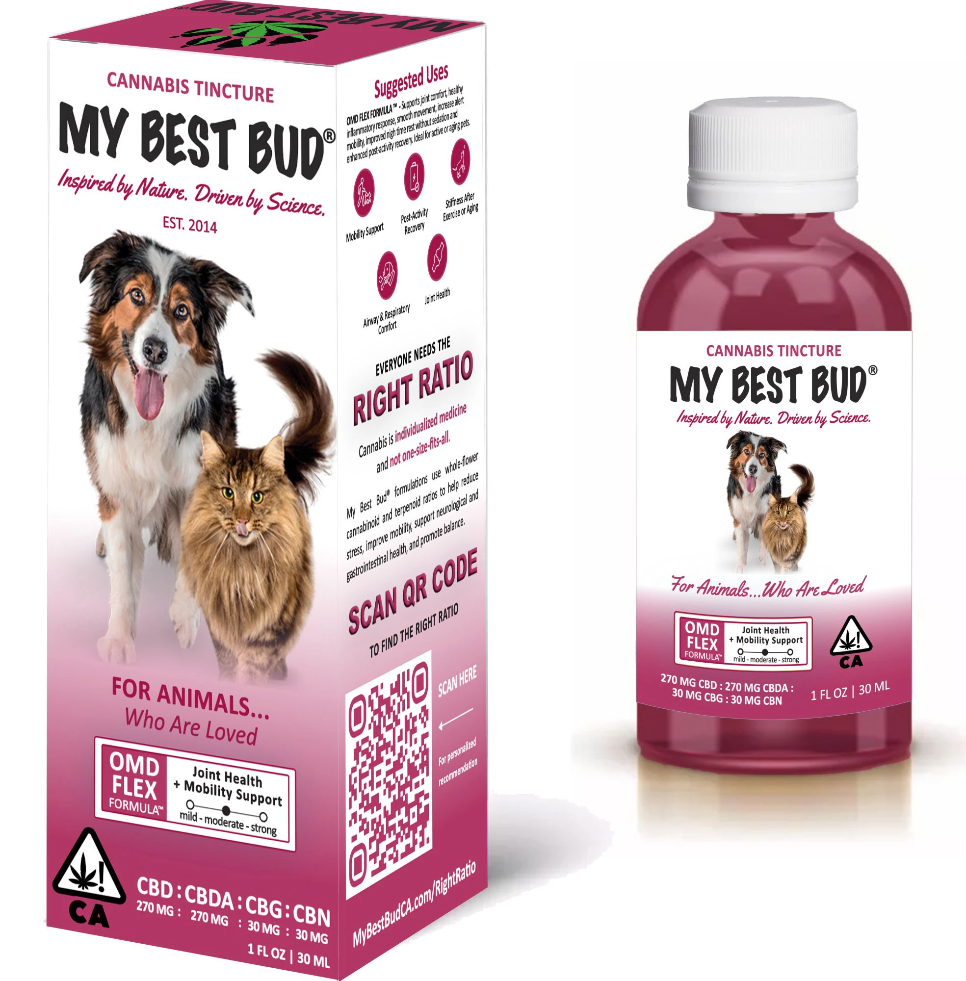 MY BEST BUD - My Best Bud - 9:9:1:1 Joint Health Tincture - 1oz - CBD/CBDA/CBG/CBN Main Image