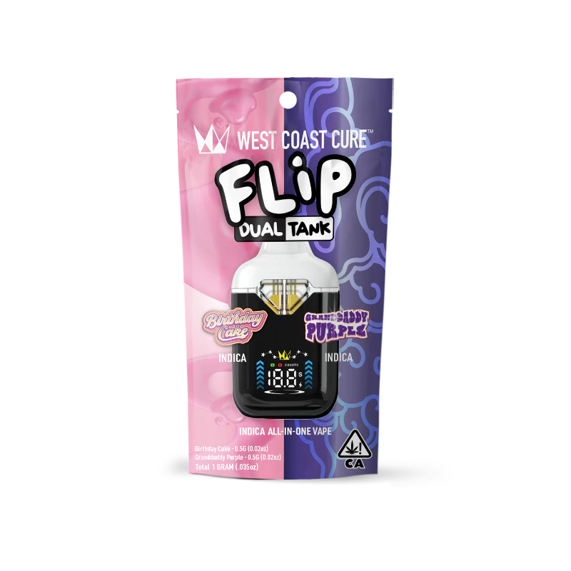 West Coast Cure - West Coast Cure - Birthday Cake x Granddaddy Purple CUREbar Flip 1g Main Image