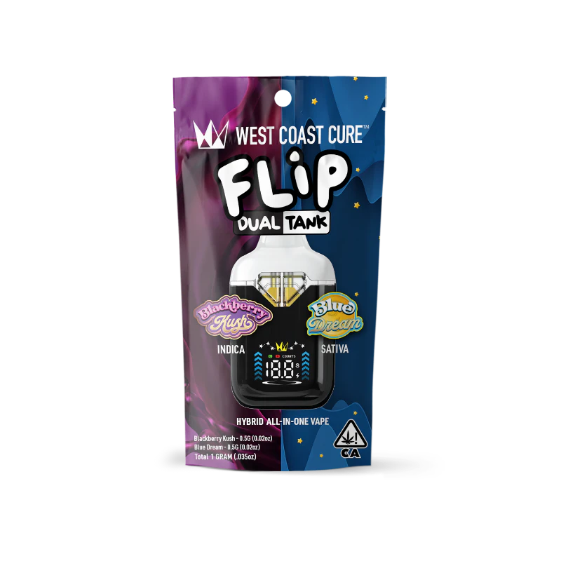 West Coast Cure - West Coast Cure - Blackberry Kush x Blue Dream CUREbar Flip 1g Main Image