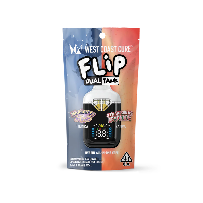 West Coast Cure - West Coast Cure - Blueberry Kush x Strawberry Lemonade CUREbar Flip 1g Main Image