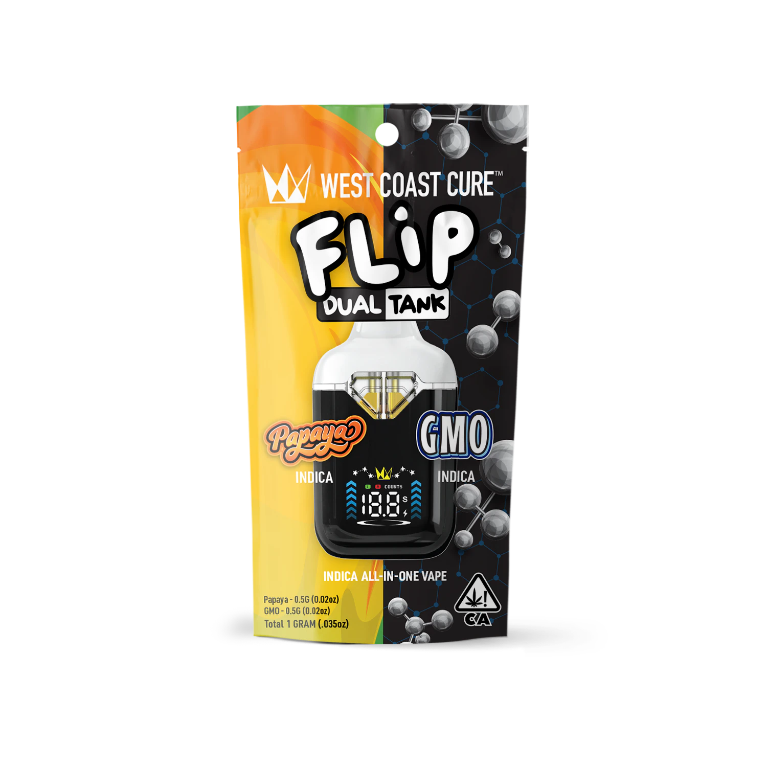 West Coast Cure - WCC Papaya x GMO (I) FlipBar AIO 1g Main Image